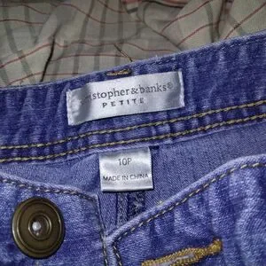 Christopher & Banks Blue Denim Shorts